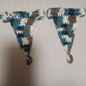 Handmade Crochet Triangle Bunting Barefoot Beach Sandals